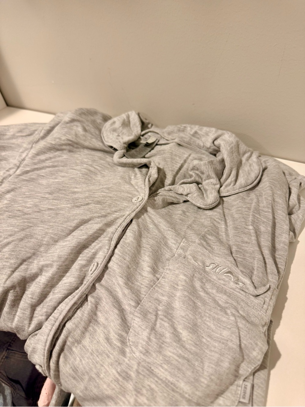 SKIMS Light Gray Women’s Soft Pajama Pants Set